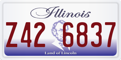 IL license plate Z426837