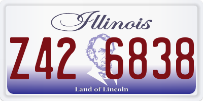 IL license plate Z426838