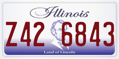 IL license plate Z426843