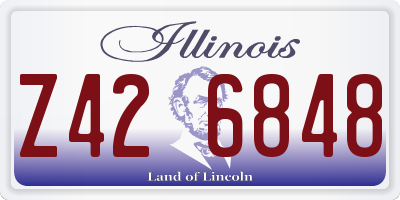IL license plate Z426848