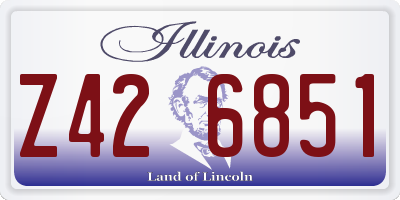 IL license plate Z426851