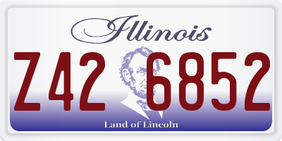 IL license plate Z426852