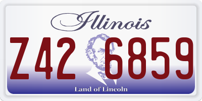 IL license plate Z426859