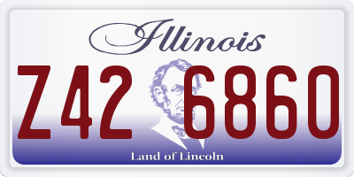 IL license plate Z426860