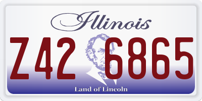 IL license plate Z426865