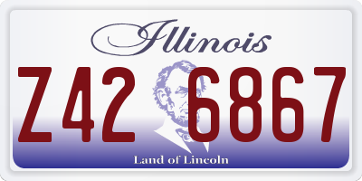 IL license plate Z426867