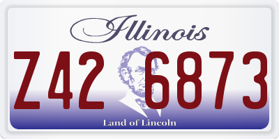 IL license plate Z426873