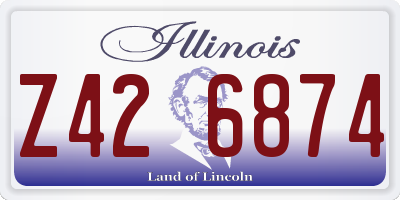 IL license plate Z426874