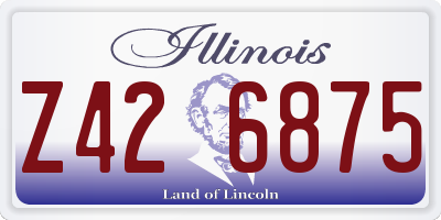IL license plate Z426875