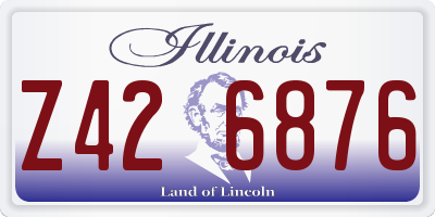 IL license plate Z426876
