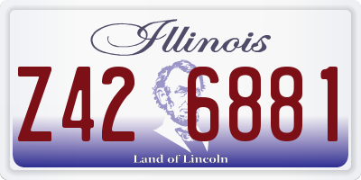 IL license plate Z426881