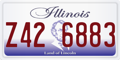 IL license plate Z426883