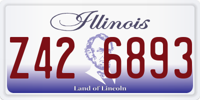 IL license plate Z426893