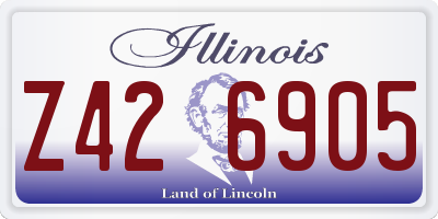 IL license plate Z426905