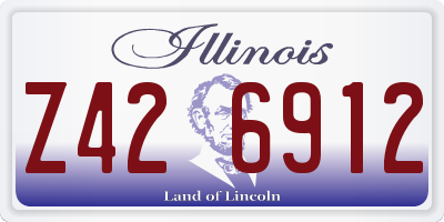 IL license plate Z426912
