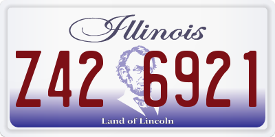 IL license plate Z426921