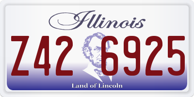 IL license plate Z426925