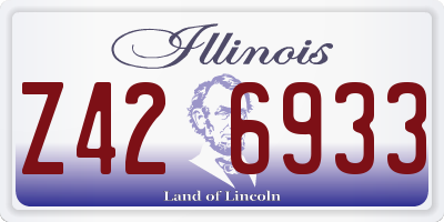IL license plate Z426933