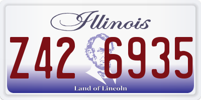 IL license plate Z426935