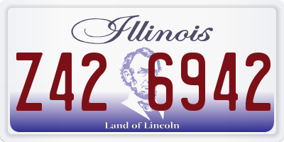 IL license plate Z426942