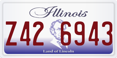 IL license plate Z426943
