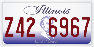 IL license plate Z426967