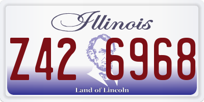 IL license plate Z426968