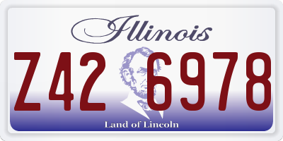 IL license plate Z426978
