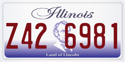 IL license plate Z426981