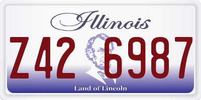 IL license plate Z426987