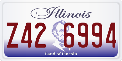 IL license plate Z426994