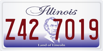 IL license plate Z427019