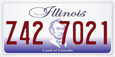 IL license plate Z427021