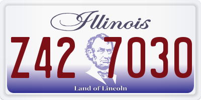 IL license plate Z427030