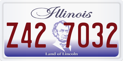 IL license plate Z427032