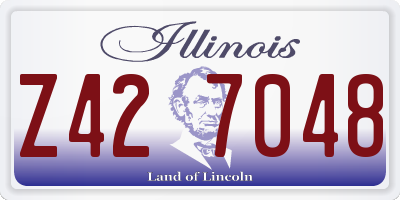 IL license plate Z427048