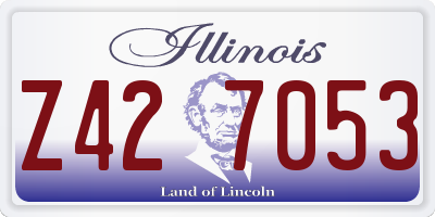 IL license plate Z427053