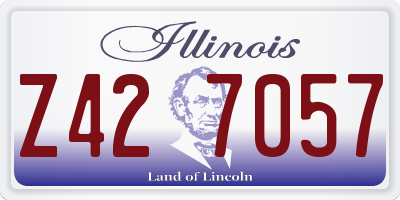 IL license plate Z427057