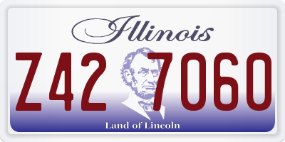 IL license plate Z427060