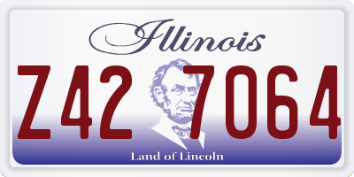 IL license plate Z427064