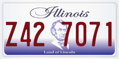 IL license plate Z427071