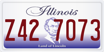 IL license plate Z427073