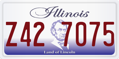 IL license plate Z427075
