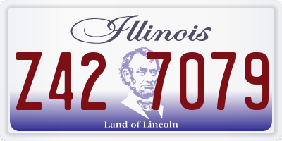 IL license plate Z427079