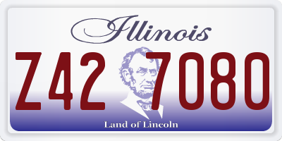 IL license plate Z427080