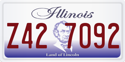 IL license plate Z427092