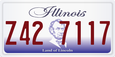 IL license plate Z427117