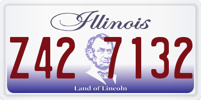 IL license plate Z427132