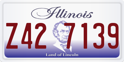 IL license plate Z427139