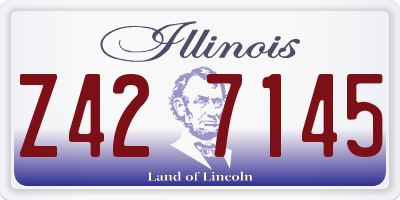 IL license plate Z427145